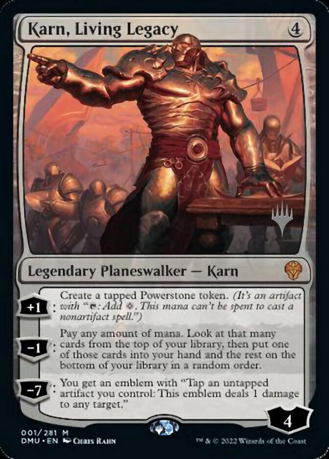 Karn, Living Legacy (Promo Pack) [Dominaria United Promos] | The Clever Kobold