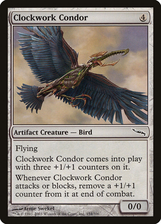 Clockwork Condor [Mirrodin] | The Clever Kobold