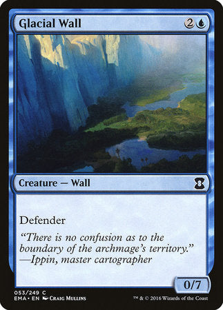 Glacial Wall [Eternal Masters] | The Clever Kobold