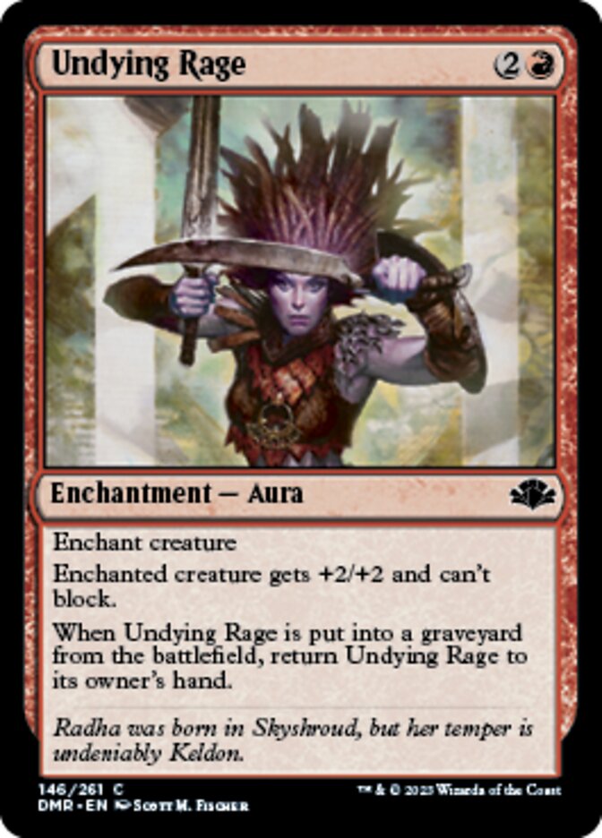 Undying Rage [Dominaria Remastered] | The Clever Kobold
