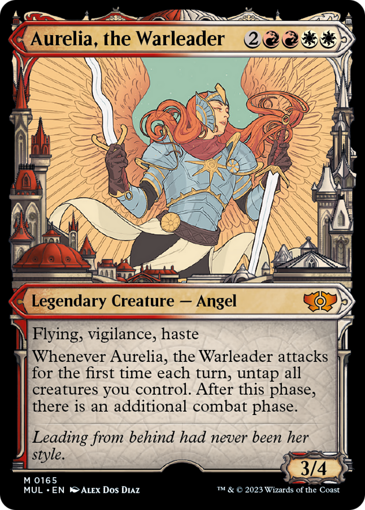 Aurelia, the Warleader (Halo Foil) [Multiverse Legends] | The Clever Kobold