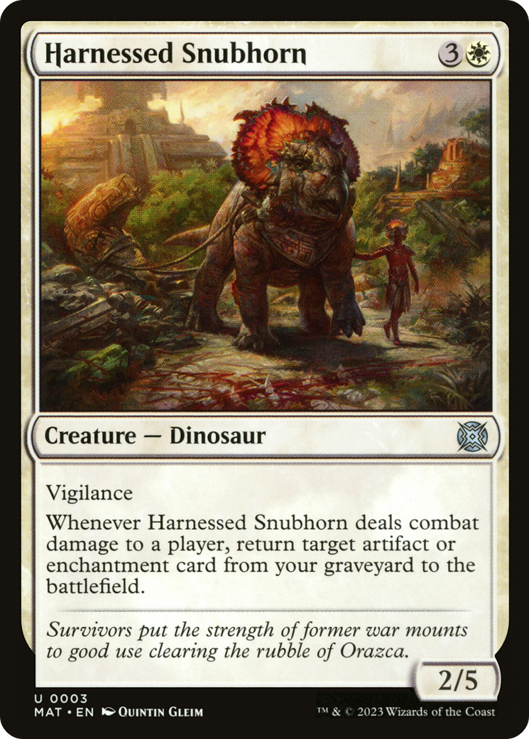 Harnessed Snubhorn [March of the Machine: The Aftermath] | The Clever Kobold