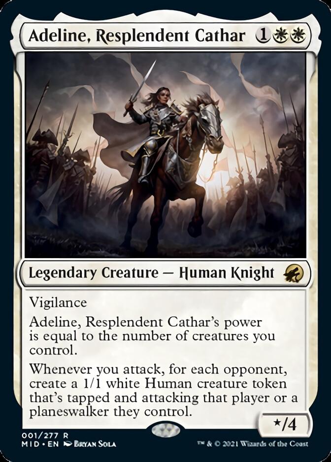 Adeline, Resplendent Cathar [Innistrad: Midnight Hunt] | The Clever Kobold