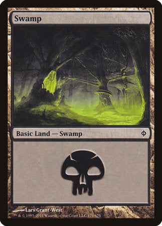 Swamp (171) [New Phyrexia] | The Clever Kobold