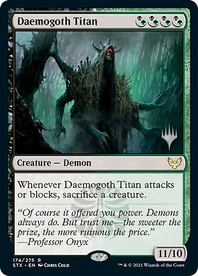 Daemogoth Titan (Promo Pack) [Strixhaven: School of Mages Promos] | The Clever Kobold