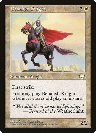 Benalish Knight [Weatherlight] | The Clever Kobold