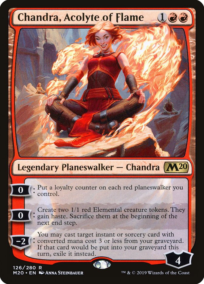 Chandra, Acolyte of Flame [Core Set 2020] | The Clever Kobold