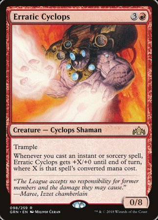 Erratic Cyclops [Guilds of Ravnica] | The Clever Kobold