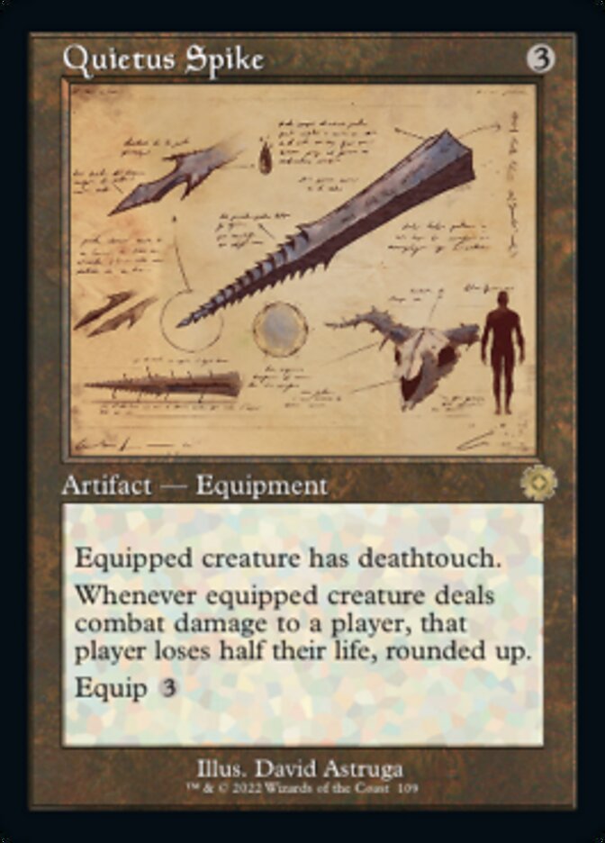 Quietus Spike (Retro Schematic) [The Brothers' War Retro Artifacts] | The Clever Kobold