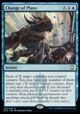 Change of Plans (Promo Pack) [Streets of New Capenna Commander Promos] | The Clever Kobold