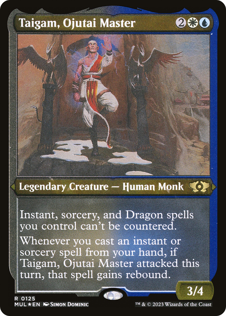 Taigam, Ojutai Master (Foil Etched) [Multiverse Legends] | The Clever Kobold