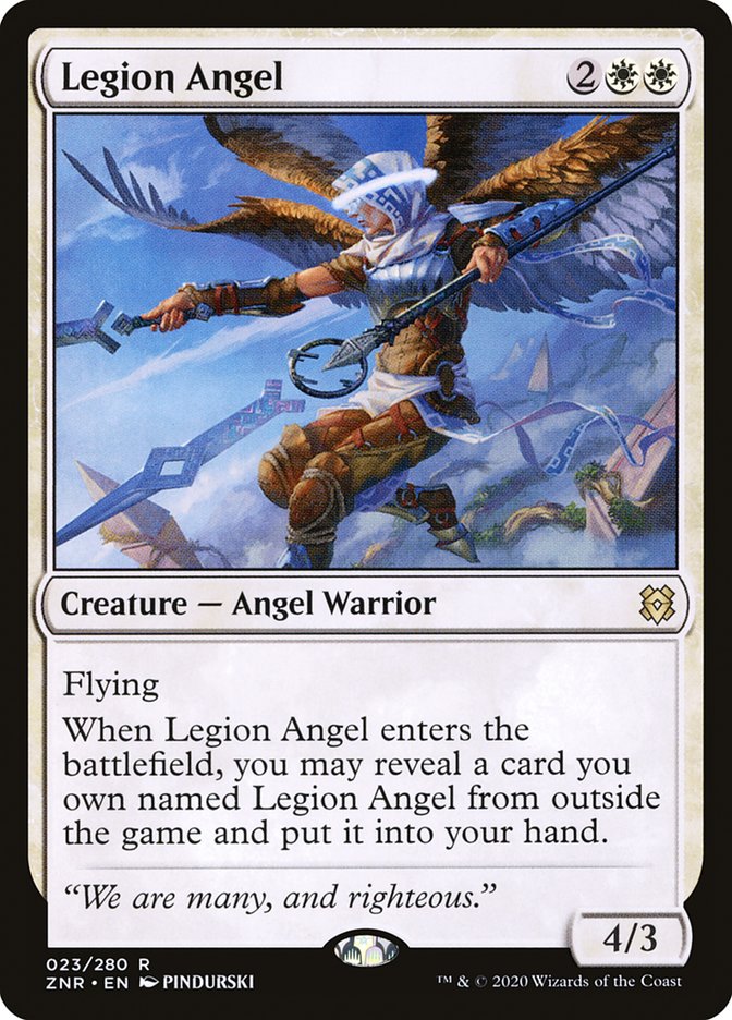Legion Angel [Zendikar Rising] | The Clever Kobold