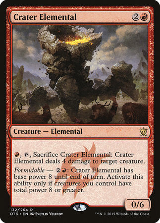 Crater Elemental [Dragons of Tarkir] | The Clever Kobold