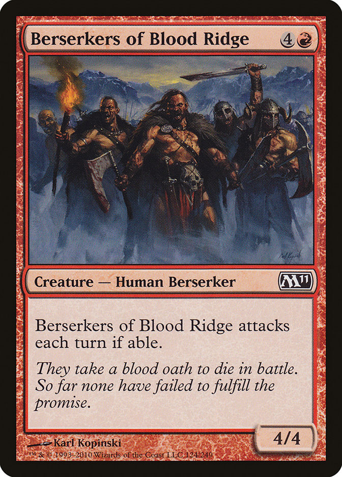 Berserkers of Blood Ridge [Magic 2011] | The Clever Kobold