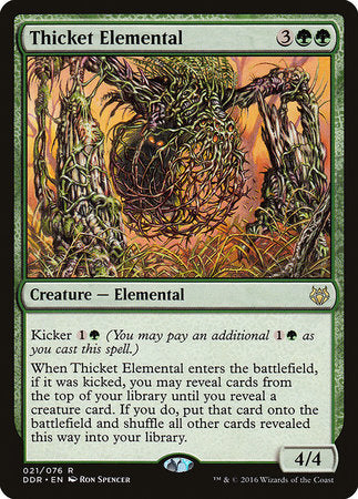 Thicket Elemental [Duel Decks: Nissa vs. Ob Nixilis] | The Clever Kobold