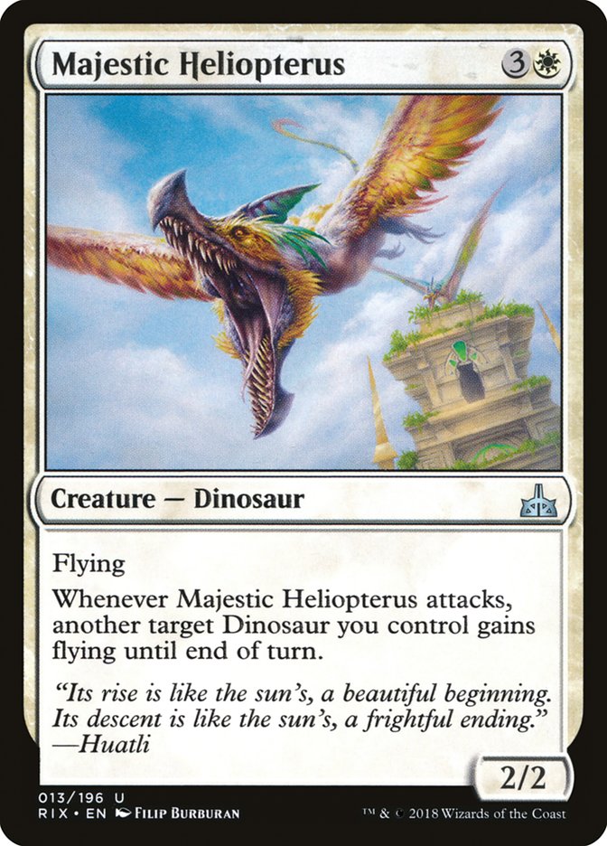Majestic Heliopterus [Rivals of Ixalan] | The Clever Kobold