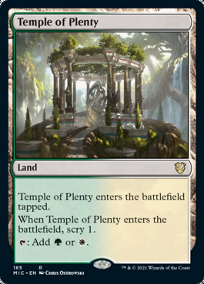 Temple of Plenty [Innistrad: Midnight Hunt Commander] | The Clever Kobold