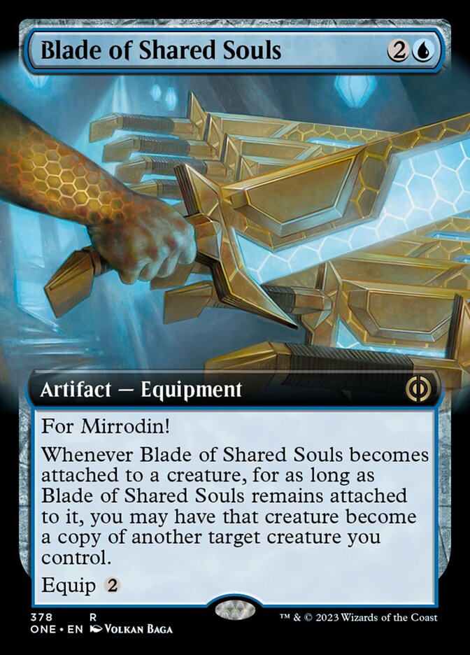 Blade of Shared Souls (Extended Art) [Phyrexia: All Will Be One] | The Clever Kobold