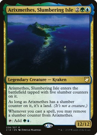 Arixmethes, Slumbering Isle [Commander 2018] | The Clever Kobold