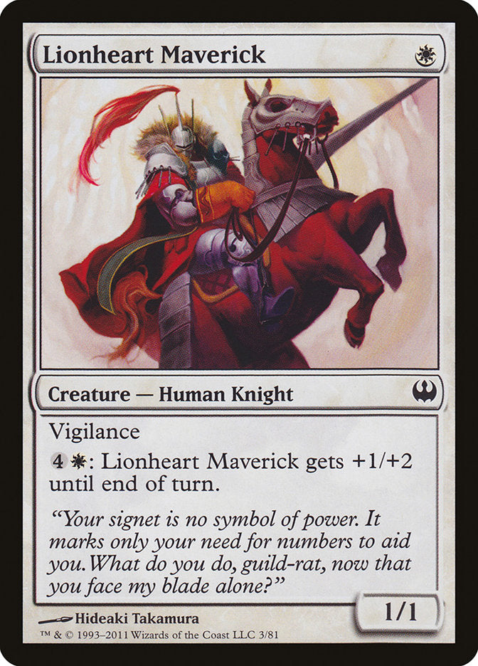 Lionheart Maverick [Duel Decks: Knights vs. Dragons] | The Clever Kobold