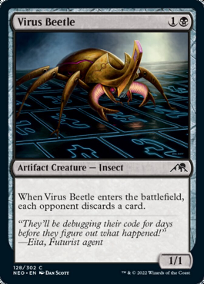 Virus Beetle [Kamigawa: Neon Dynasty] | The Clever Kobold