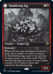 Smoldering Egg // Ashmouth Dragon [Innistrad: Double Feature] | The Clever Kobold