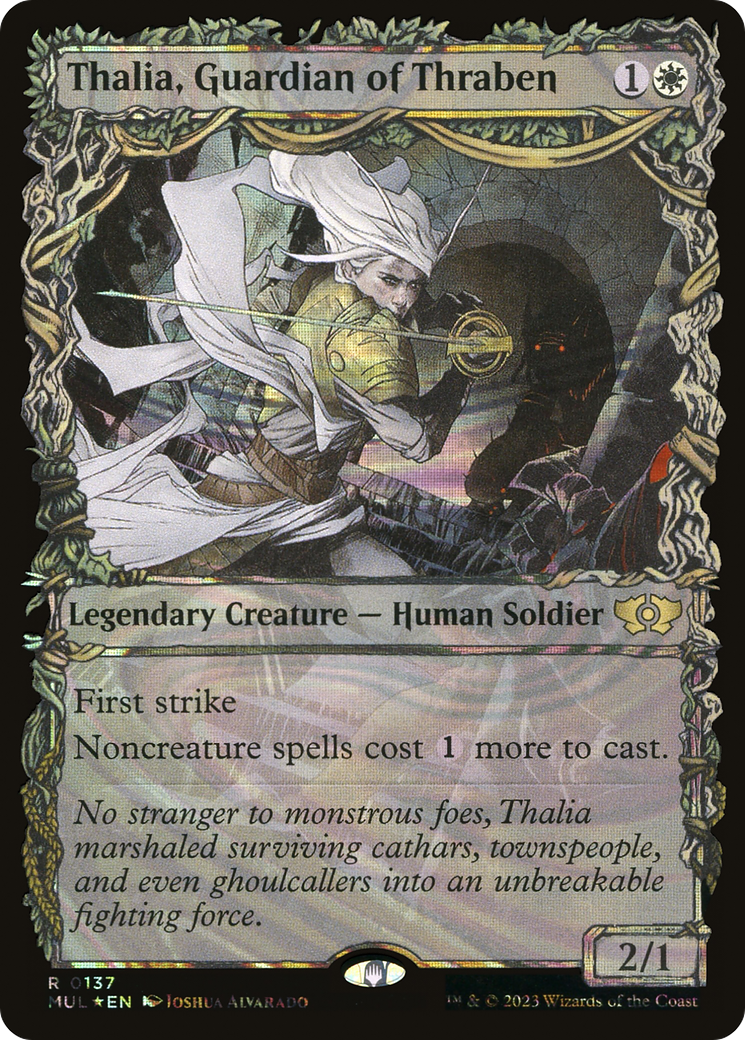 Thalia, Guardian of Thraben (Halo Foil) [Multiverse Legends] | The Clever Kobold