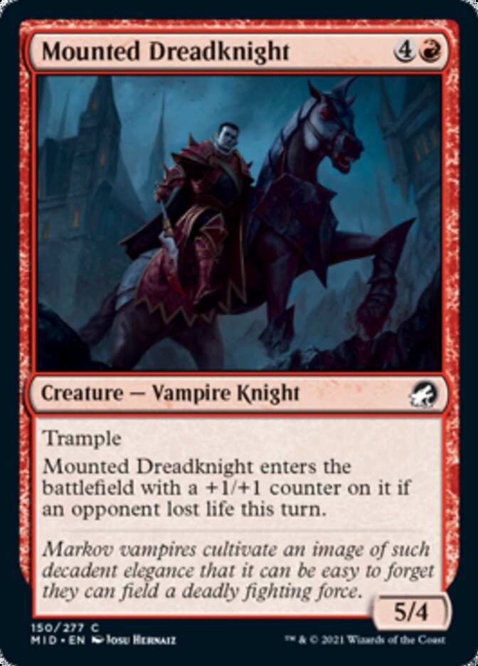 Mounted Dreadknight [Innistrad: Midnight Hunt] | The Clever Kobold