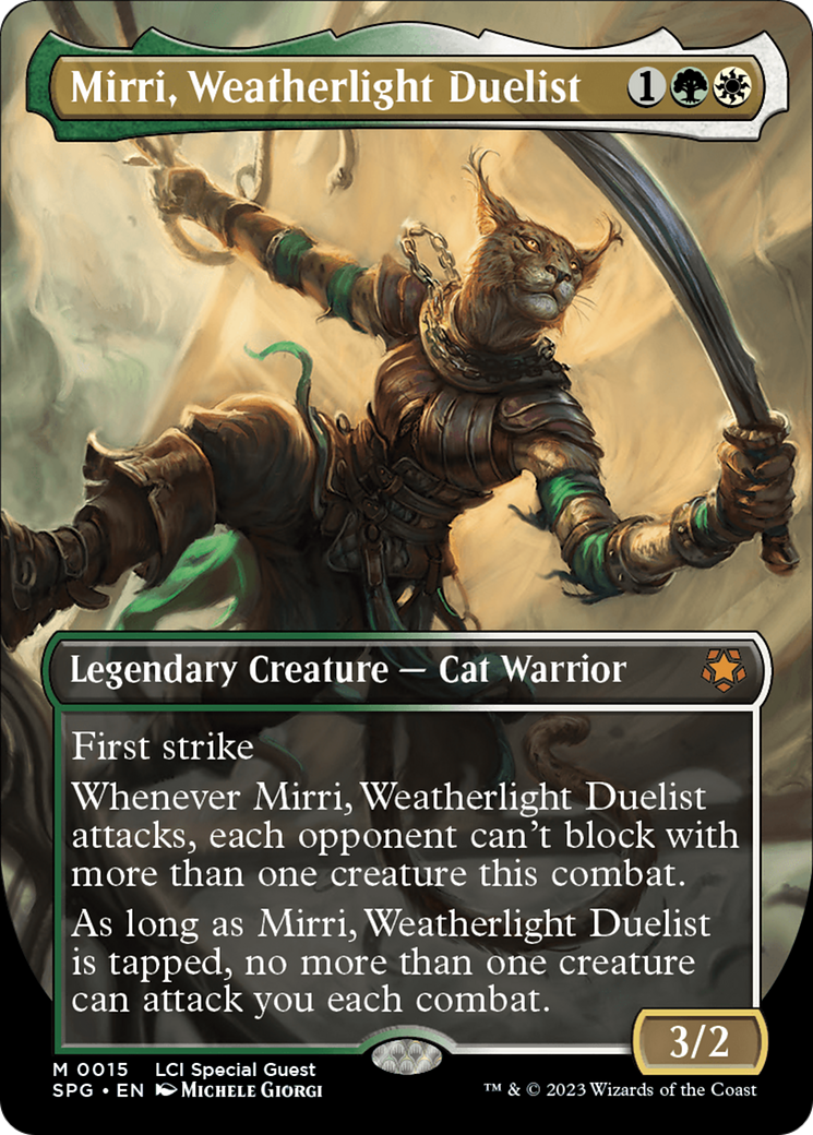 Mirri, Weatherlight Duelist (Borderless) [The Lost Caverns of Ixalan Special Guests] | The Clever Kobold