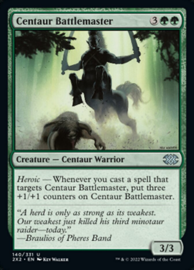 Centaur Battlemaster [Double Masters 2022] | The Clever Kobold
