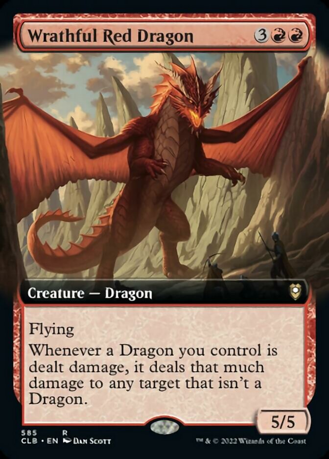 Wrathful Red Dragon (Extended Art) [Commander Legends: Battle for Baldur's Gate] | The Clever Kobold