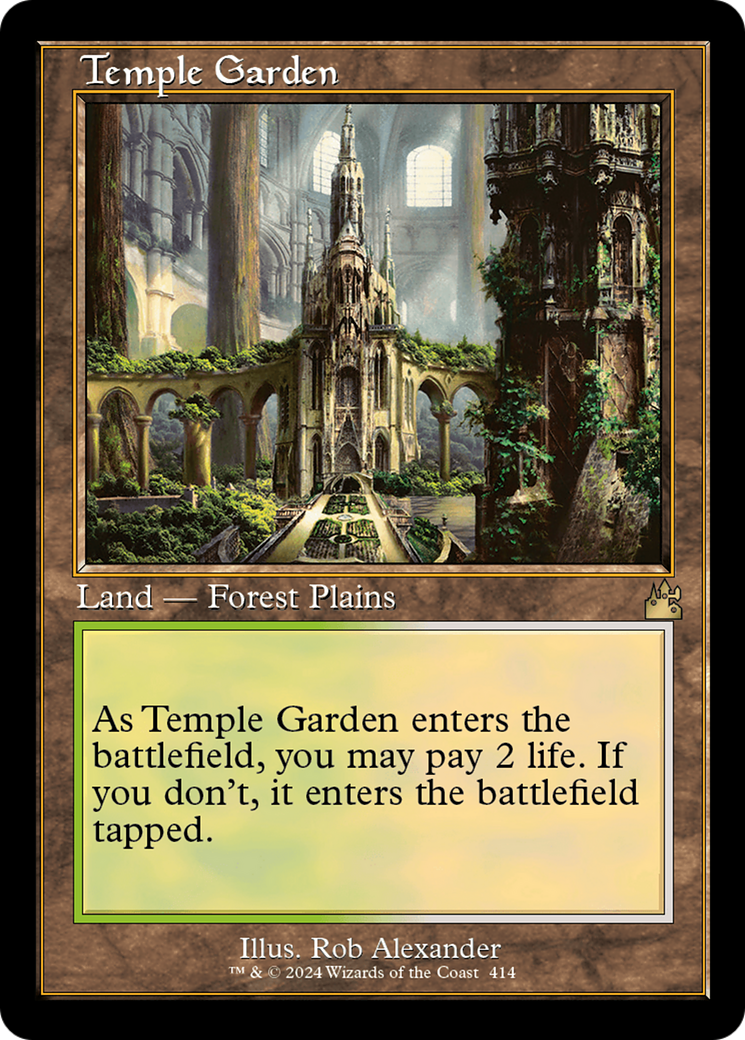 Temple Garden (Retro) [Ravnica Remastered] | The Clever Kobold