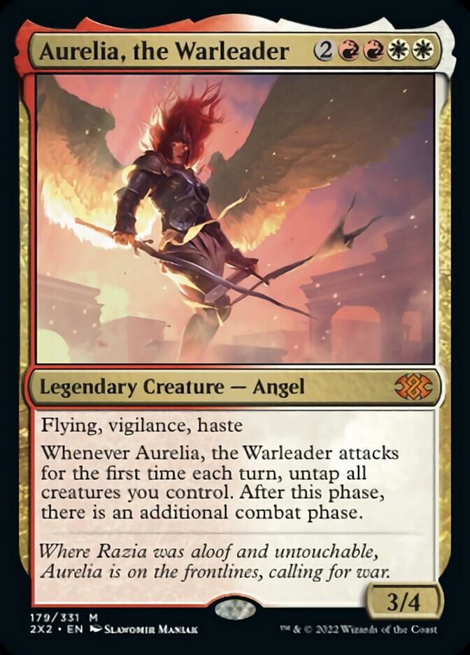 Aurelia, the Warleader [Double Masters 2022] | The Clever Kobold
