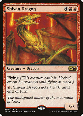 Shivan Dragon [Welcome Deck 2016] | The Clever Kobold