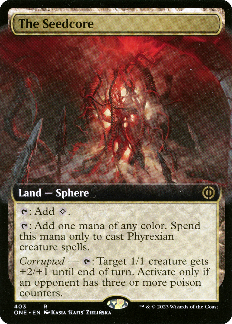 The Seedcore (Extended Art) [Phyrexia: All Will Be One] | The Clever Kobold