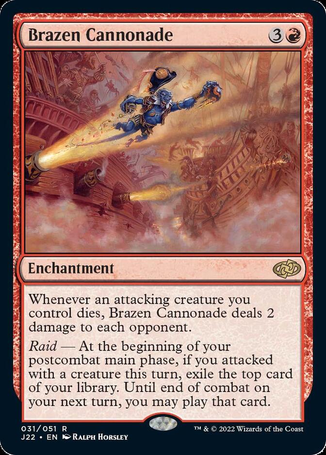 Brazen Cannonade [Jumpstart 2022] | The Clever Kobold