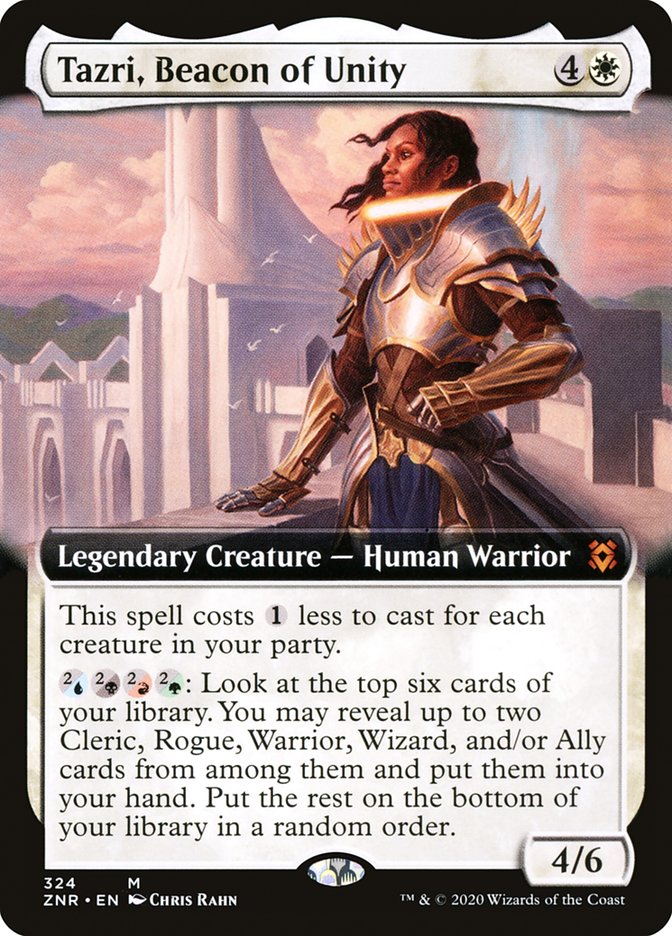 Tazri, Beacon of Unity (Extended Art) [Zendikar Rising] | The Clever Kobold