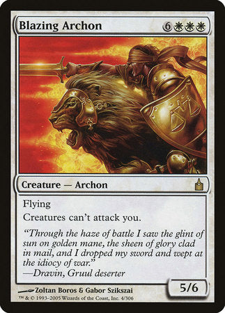 Blazing Archon [Ravnica: City of Guilds] | The Clever Kobold