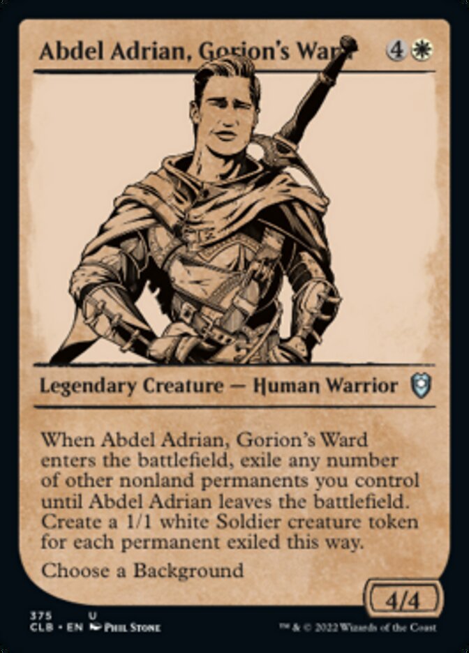 Abdel Adrian, Gorion's Ward (Showcase) [Commander Legends: Battle for Baldur's Gate] | The Clever Kobold