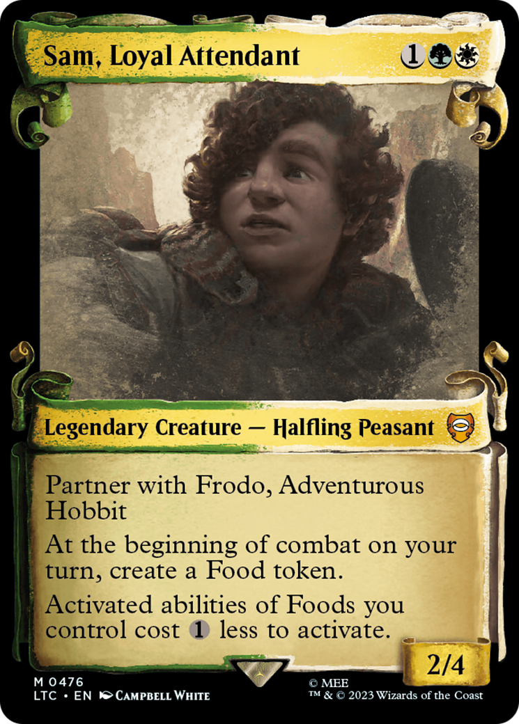 Sam, Loyal Attendant [The Lord of the Rings: Tales of Middle-Earth Commander Showcase Scrolls] | The Clever Kobold