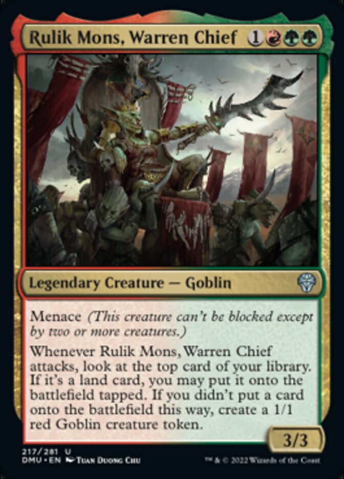 Rulik Mons, Warren Chief [Dominaria United] | The Clever Kobold