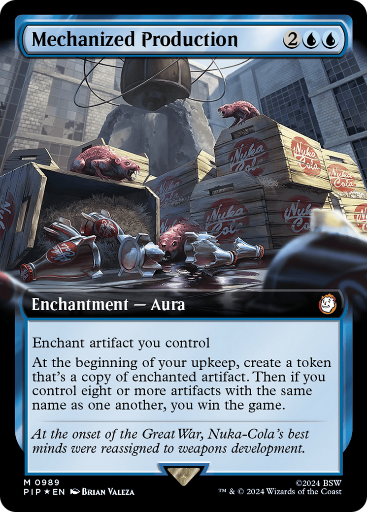 Mechanized Production (Extended Art) (Surge Foil) [Fallout] | The Clever Kobold