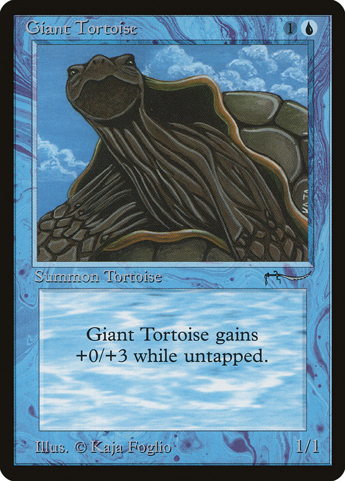 Giant Tortoise (Dark Mana Cost) [Arabian Nights] | The Clever Kobold
