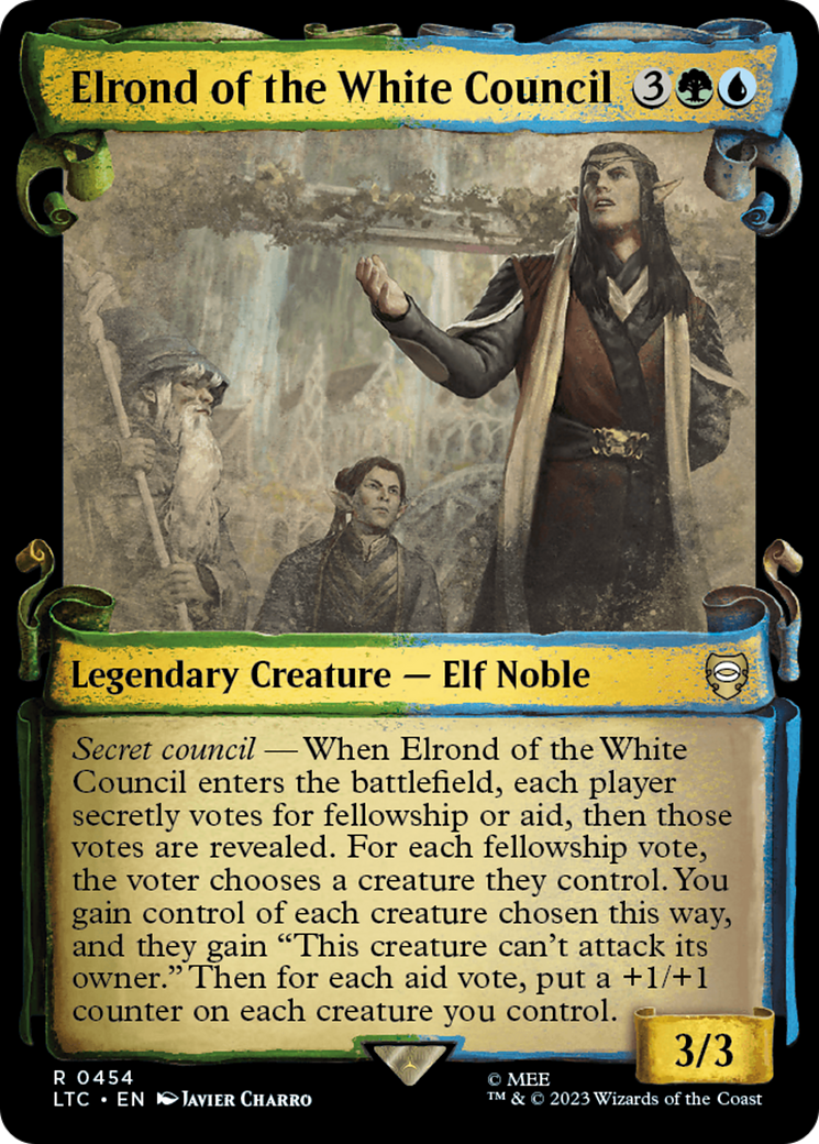 Elrond of the White Council [The Lord of the Rings: Tales of Middle-Earth Commander Showcase Scrolls] | The Clever Kobold