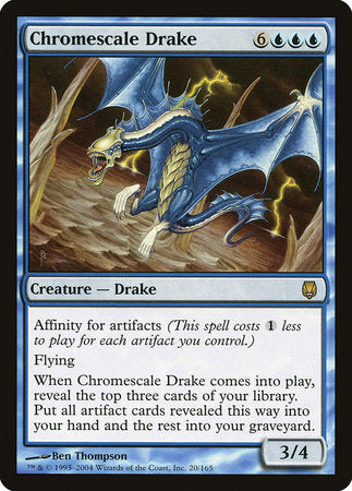 Chromescale Drake [Darksteel] | The Clever Kobold