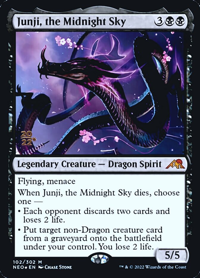 Junji, the Midnight Sky [Kamigawa: Neon Dynasty Prerelease Promos] | The Clever Kobold