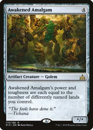 Awakened Amalgam [Rivals of Ixalan] | The Clever Kobold