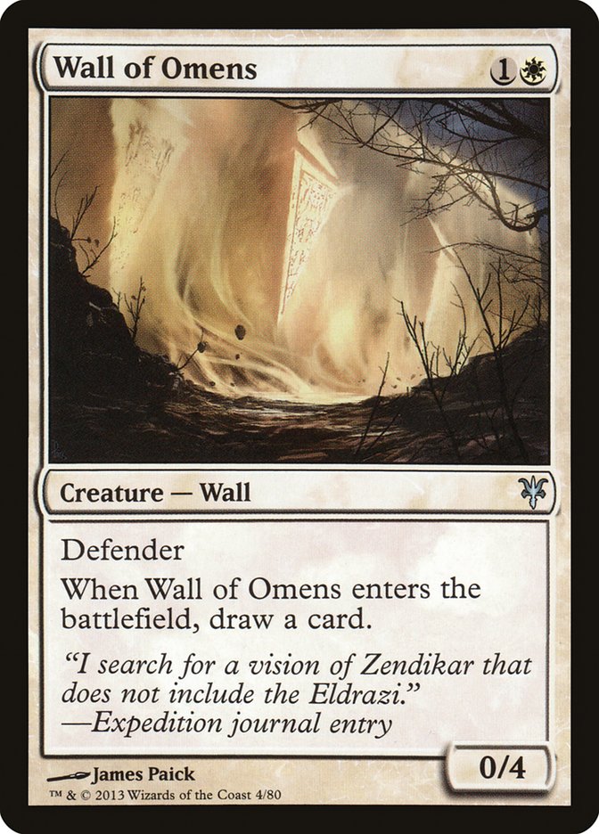Wall of Omens [Duel Decks: Sorin vs. Tibalt] | The Clever Kobold
