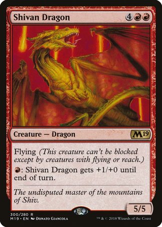 Shivan Dragon [Core Set 2019] | The Clever Kobold