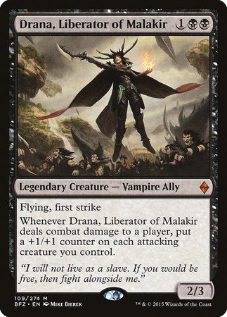 Drana, Liberator of Malakir [Battle for Zendikar] | The Clever Kobold